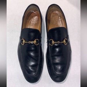 Gucci horsebit Jordaan loafer Men’s shoes black leather 8.5 M